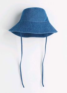 H&M Denim Tie Detail Bucket Hat