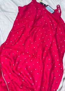 Red Embroidered kurti n pant