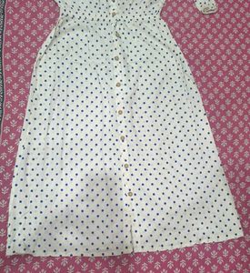 combo of Floral Print Maxi and Polka Dot midi