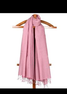 Brand New Elegant Pink Scarf with Brooch