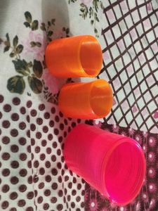 Set of 3 Colorful Plastic Springs