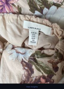 H&amp;M floral Print Off-Shoulder Dress