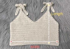 Summer Crochet Tie-Strap tank Top