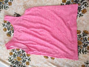 Pink Heathered Tank Top