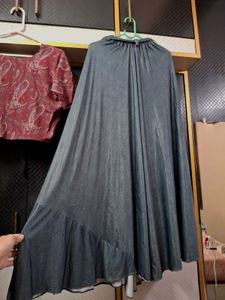Designer Paisley Top and Skirt Set