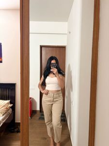 H&M Beige Mom fit Jeans
