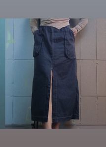 Denim Midi Skirt
