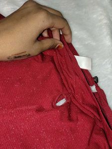 Sparkly Red  Maroon beautiful Top (s -size)