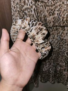 ZARA Animal Print Dress