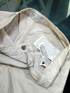 ZARA Women's Cargo jogger pants.
