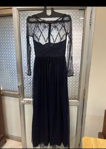 street 9 Stunning navy blue Embellished Gown