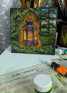 Mini Hand-Painted Lantern Art