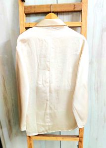 Women's Classic cream Shirt Size-38