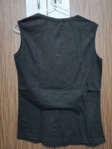 Sleeveless Henley Top