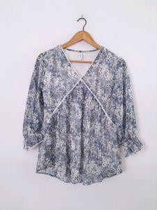 Grey Printed Top (Women's)
