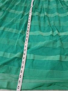 Green Striped Tulle Skirt