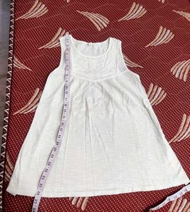 Offer White Sleeveless Dress