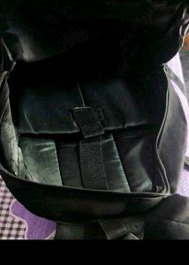 Black Backpack with "SIR S" Logo