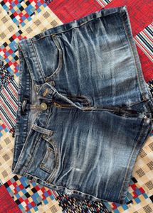 Blue Denim mini shorts