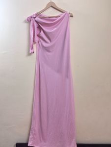 Pink Tie-up Dress