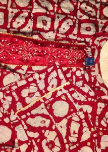 Red Printed Kurta🎉
