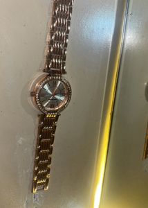 Elegant Rose Gold Crystal Watch