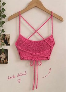 Crochet Halterneck Crop Top