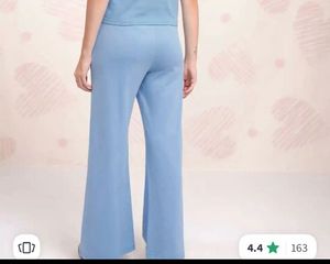 Cotton Light Blue Trousers