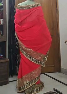 Saree with blouse(34) petticot