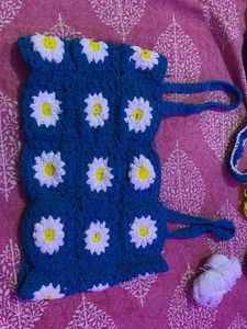 Crochet Daisy Crop Top
