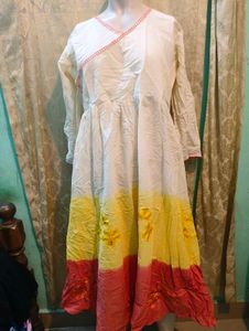 Elegant Ombre Anarkali Kurta Set