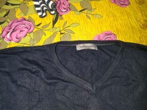 Striped V-Neck Sweater light imported