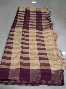 Elegant Checked Saree