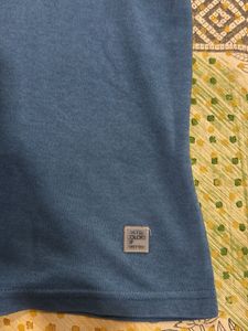 benetton Blue Crew Neck T-Shirt