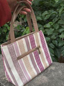 Chic Striped Handbag