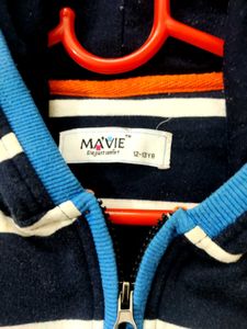 Striped Zip-Up Hoodie
