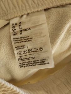 White Capri Joggers H&amp;M