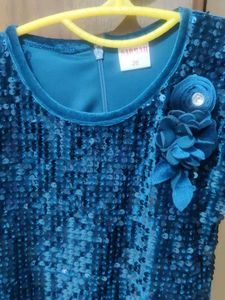Sparkling Blue Sequin Dress