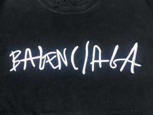 Black Balenciaga Logo T-Shirt