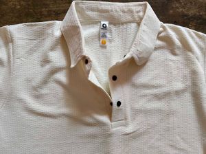 Men's Textured Polo T Shirt (Size is Medium)