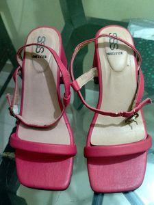 Pink Block Heels