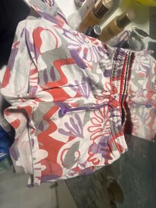Girls Floral Print Shorts