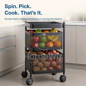 HomeWiz Square Kitchen Rack 2- Layer | Lifetime Us