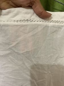 White Embroidered Tunic Top
