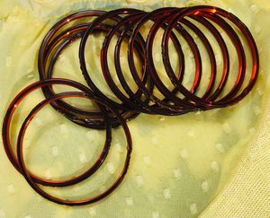 💫Glossy Finished Set of 21 Glass Bangles 💫