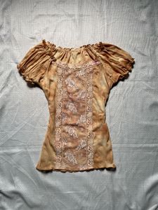 Vintage Boho Tie-Dye Blouse
