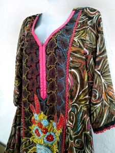 sale 🎉🎊Embroidered Brown Kurta