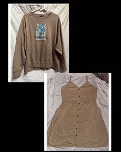 combo of t shirt and mini dress 👗