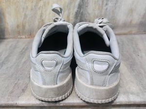Light Grey Lace-Up Sneakers