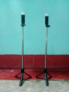 Selfie stick tripod with Led light &amp; Bluetooth